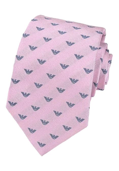 CRAVATTA IN PURA SETA JACQUARD AQUILE ALL OVER EMPORIO ARMANI | Cravatte | 340075 3R61600677